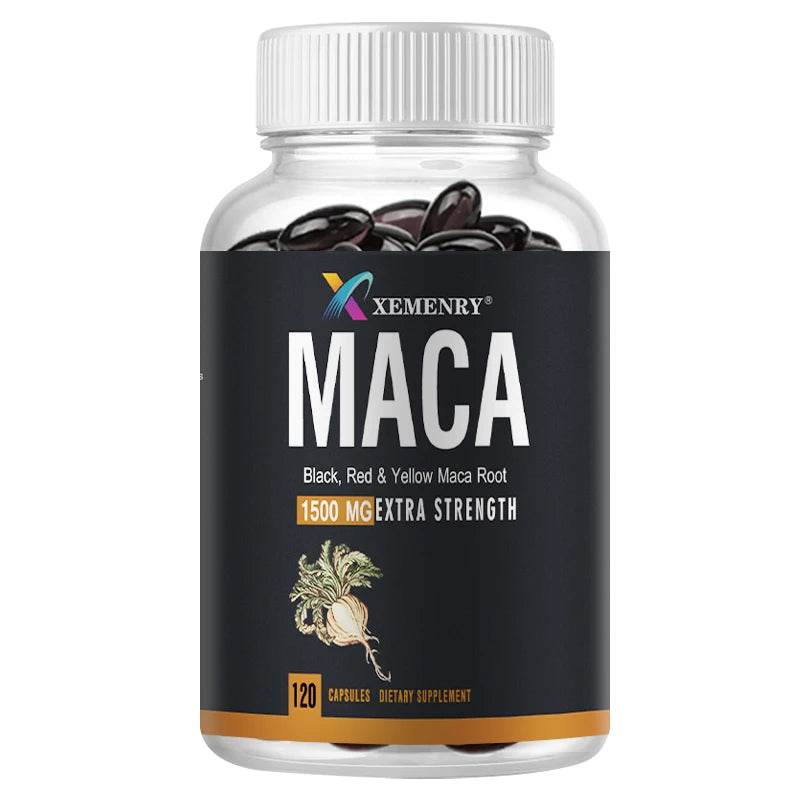 Maca Extract - Enhance Energy Endurance, Improve Athletic Performance, and Relieve Fatigue - 120 Capsules 120 Capsules United States