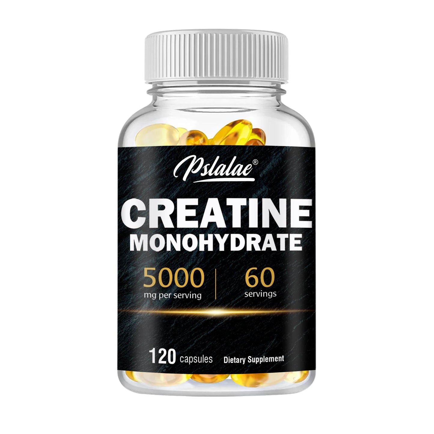 Creatine Monohydrate - Improves Athletic Performance, Strength, Endurance and Muscle Building - 120 Capsules One-Trial stage United States