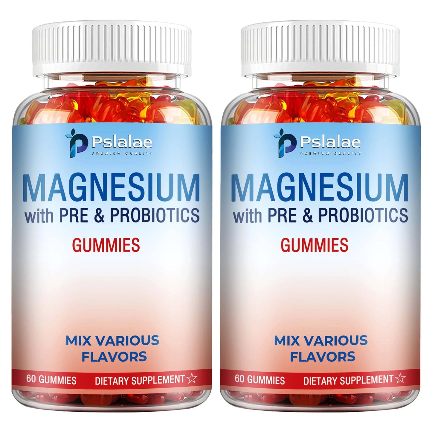 Magnesium Citrate - Supports Muscles, Nerves, Bones and Heart, Reduce Stress and Improve Sleep - 60 Gummies Two-More favorable United States