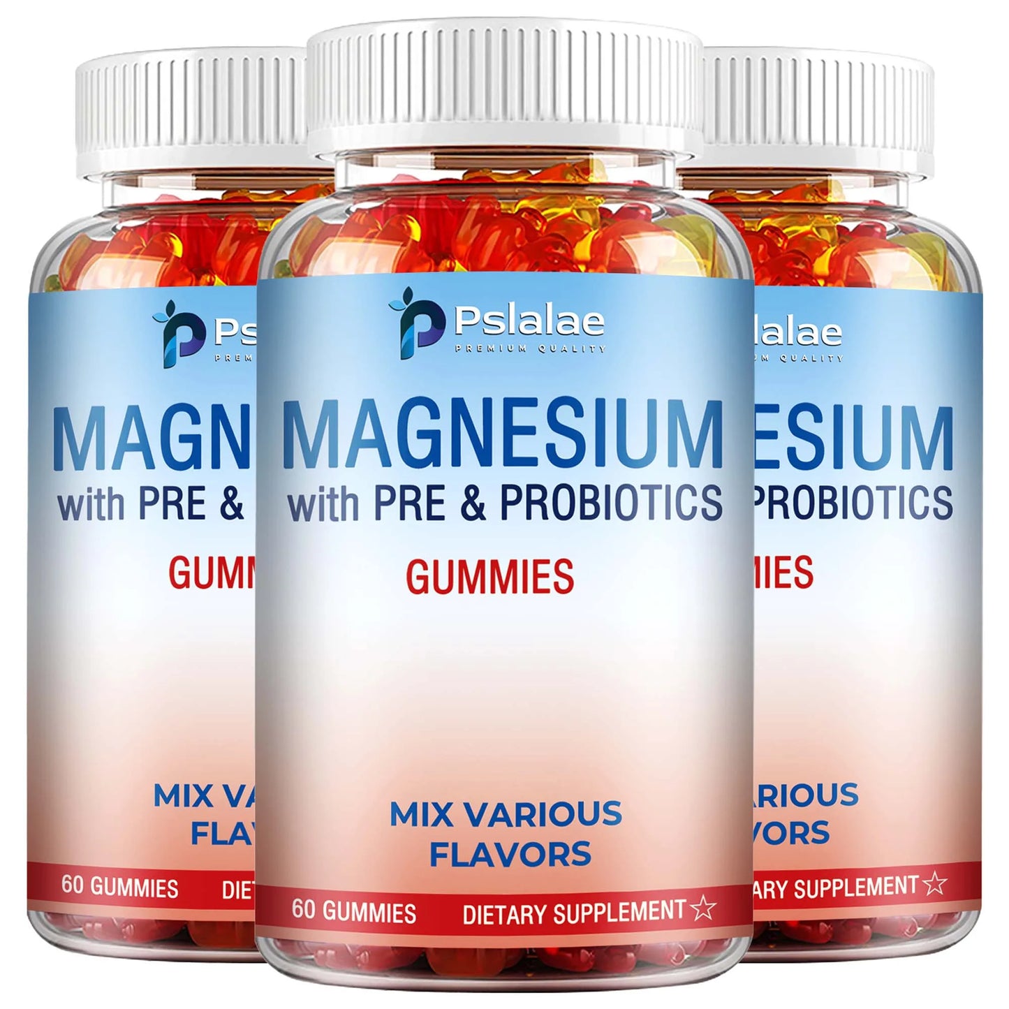 Magnesium Citrate - Supports Muscles, Nerves, Bones and Heart, Reduce Stress and Improve Sleep - 60 Gummies Three-Best choice United States