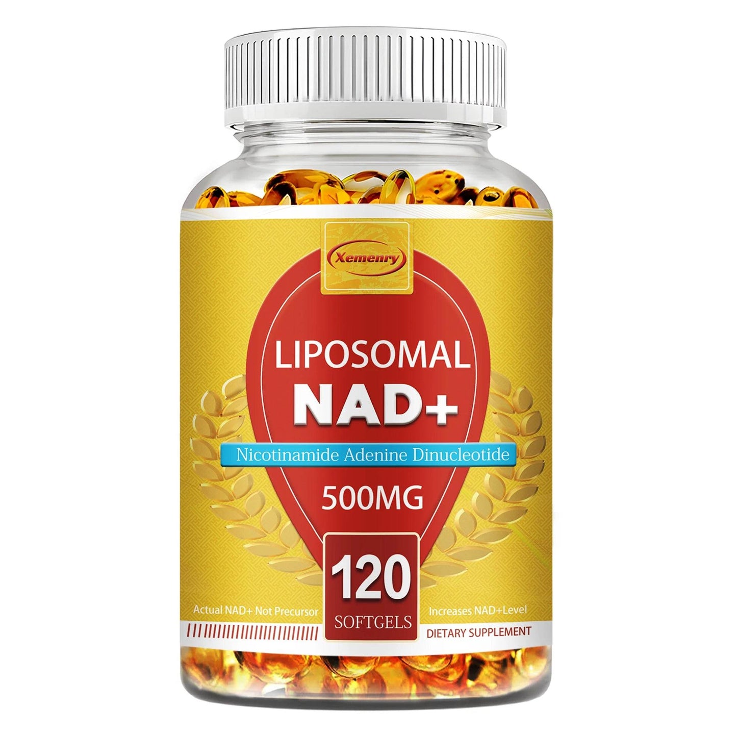Liposomal NAD+ Capsules - Anti-aging, Replenish Energy, Enhance Focus, Support Cellular Health - 120 Capsules 120 Capsules United States
