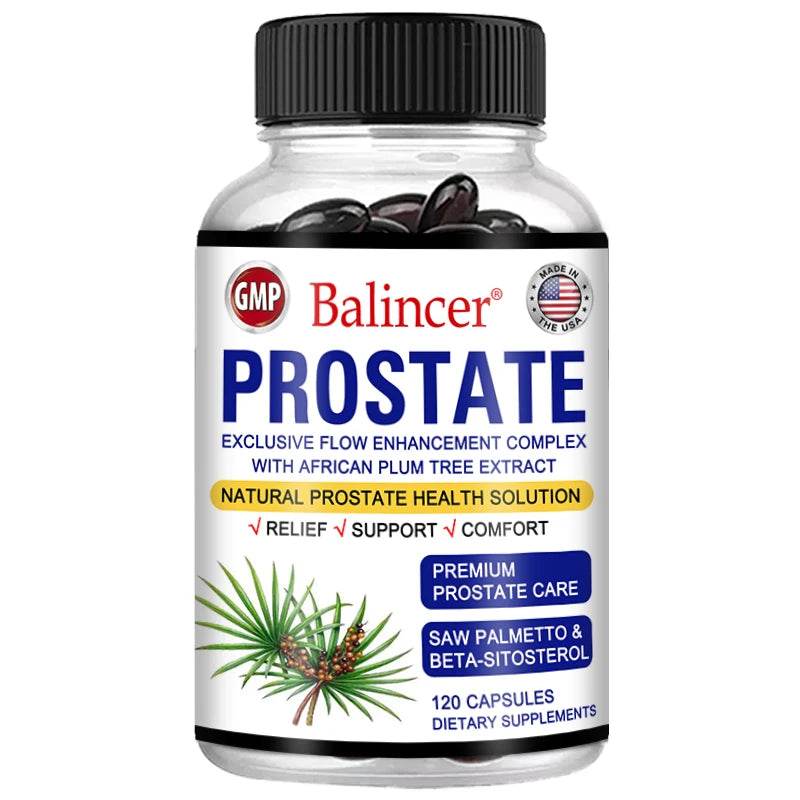 Balincer Saw Palmetto Sitosterol Capsules for Men's Prostate Health, Men's Health, Urinary Tract Health 120count United States