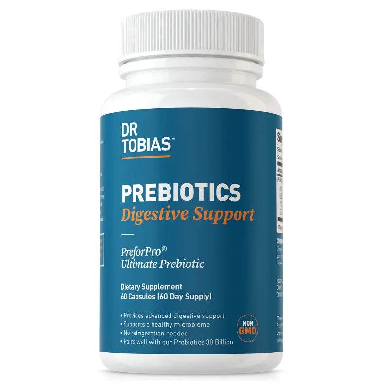 Probiotic and prebiotic supplements can maintain the integrity of the intestinal barrier and relieve digestive discomfort. United States 30count