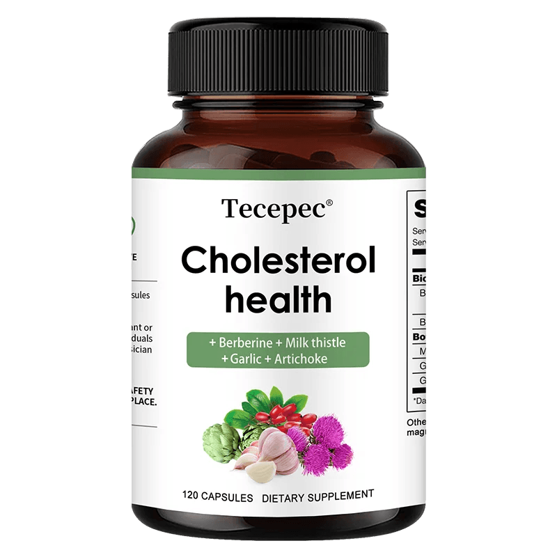 Cholesterol Support Supplement - Contains berberine, artichoke to support healthy cholesterol levels and natural heart health United States 120count