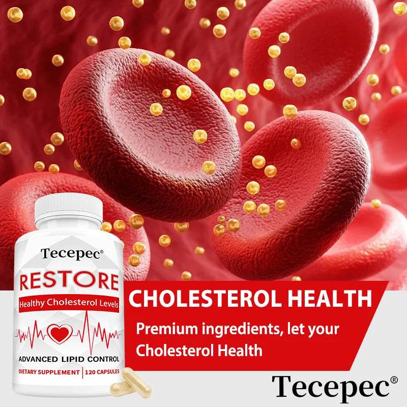 Restore - Supplement To Support Healthy Cholesterol, Lipid Management, Kidney, Cardiovascular and Brain Health