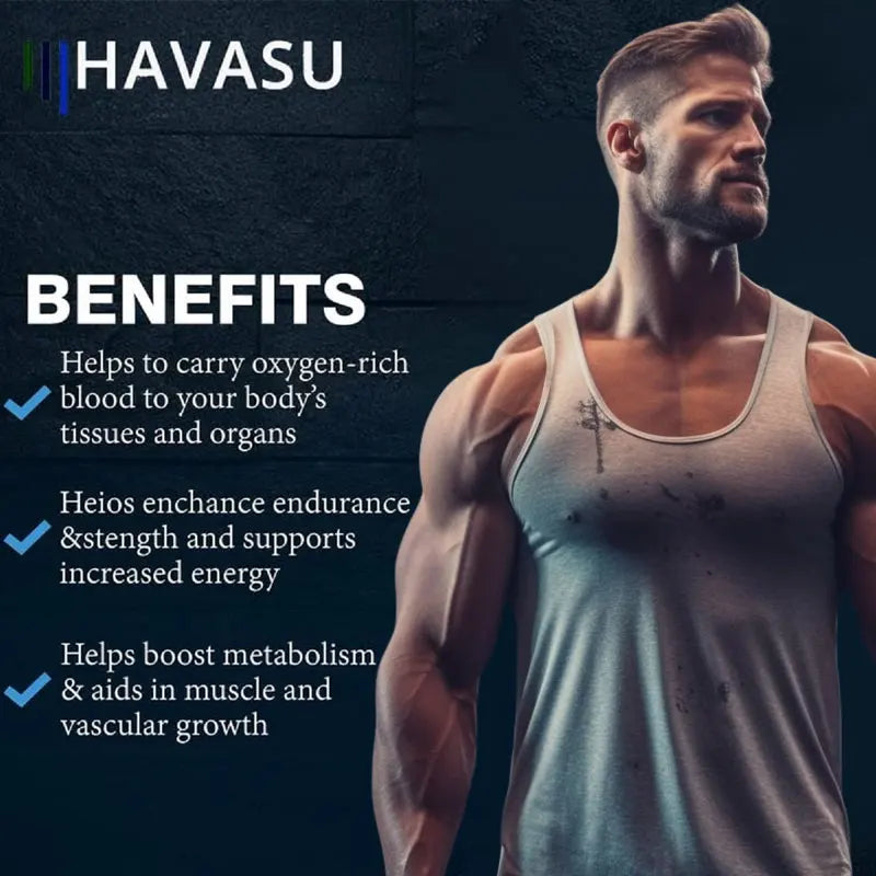 Daitea Men's Energy Supplements - for Energy, Strength and Endurance Support During Exercise | Muscle Mass, Non-GMO
