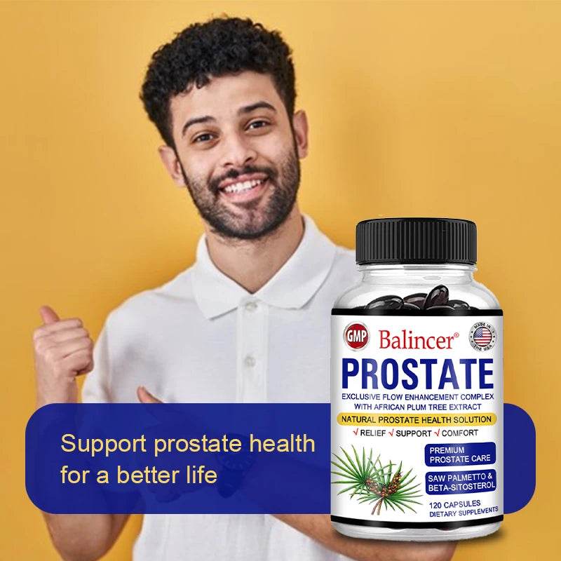 Balincer Saw Palmetto Sitosterol Capsules for Men's Prostate Health, Men's Health, Urinary Tract Health