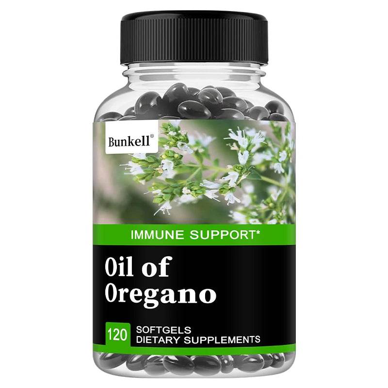 Oregano Oil, Vegan Liquid Capsules - Immune and Gut Support Supplement for Digestive Health United States 120 count