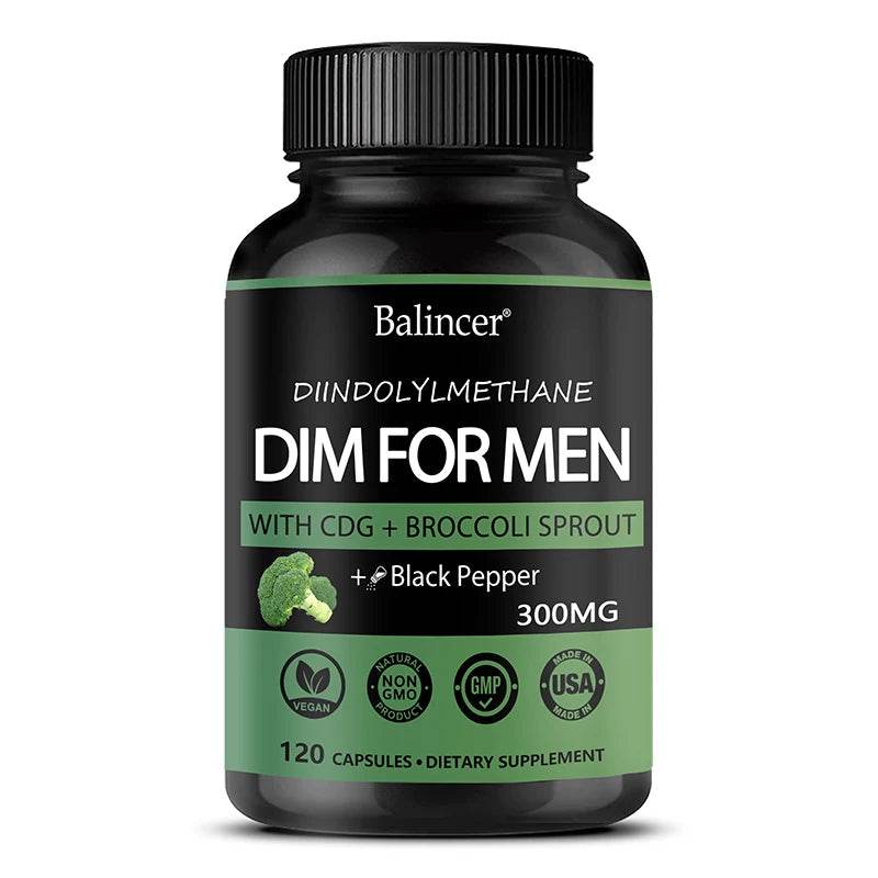 For Men, with Black Pepper Fruit Extract, Premium Hormone Support Formula, Male Enzyme Inhibitor, Detoxification, 120 Capsules United States 120coumt
