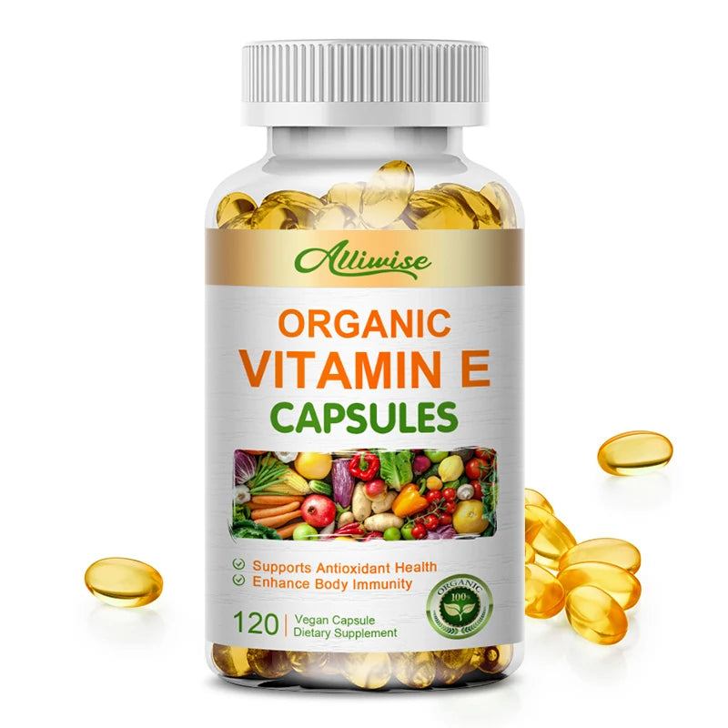 Vitamin E Capsules Helps Blood Birculation and Antioxidant & Brightens Skin Tone Daily Vitamin Supplement Beauty Health Vitamin E United States