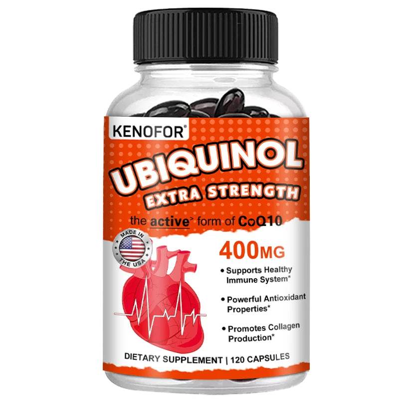 Coenzyme Q10 400 mg Softgel Antioxidant - Excellent absorbency, active form for heart, immune and skin health 120 count United States