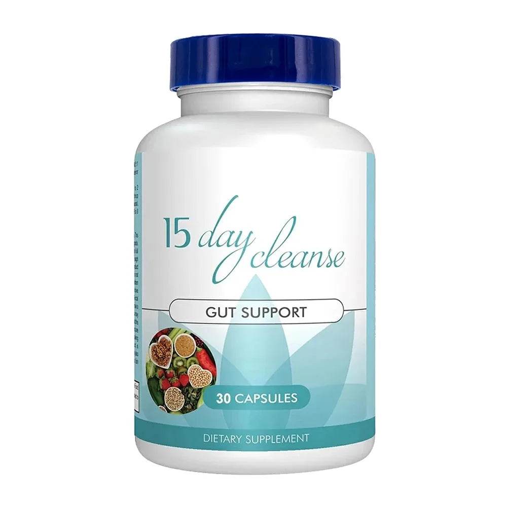 Gut Health Supplements - Improve Digestive Comfort 15 Day Cleanse Detox Gut & Colon Support Capsules 30count United States