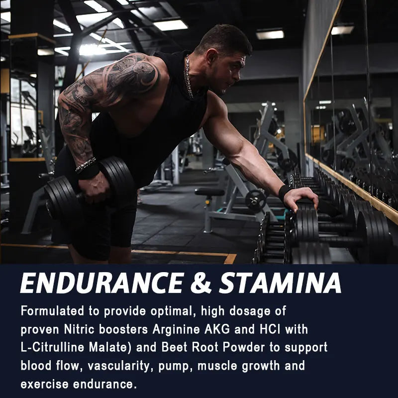 Daitea Men's Energy Supplements - for Energy, Strength and Endurance Support During Exercise | Muscle Mass, Non-GMO