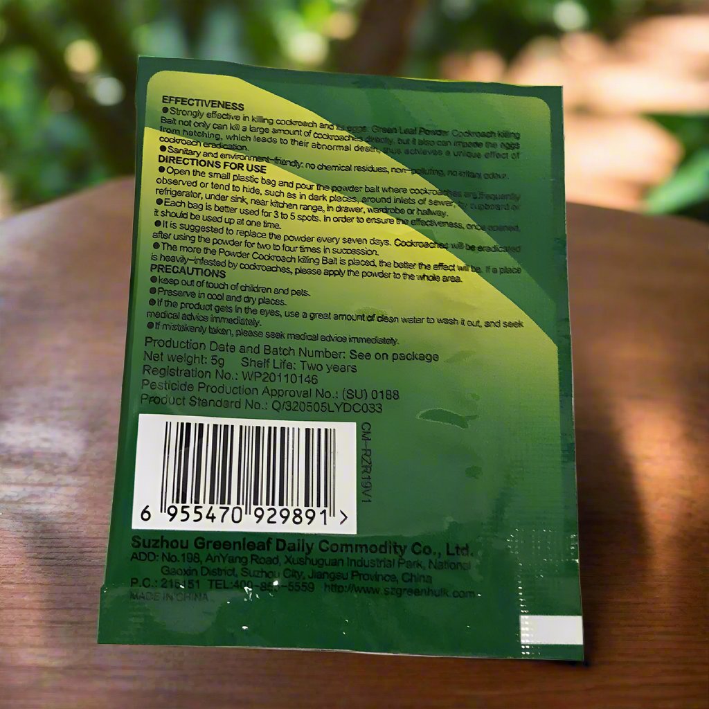 25 Pcs Effective Cockroach Bait Powder for Pest Control
