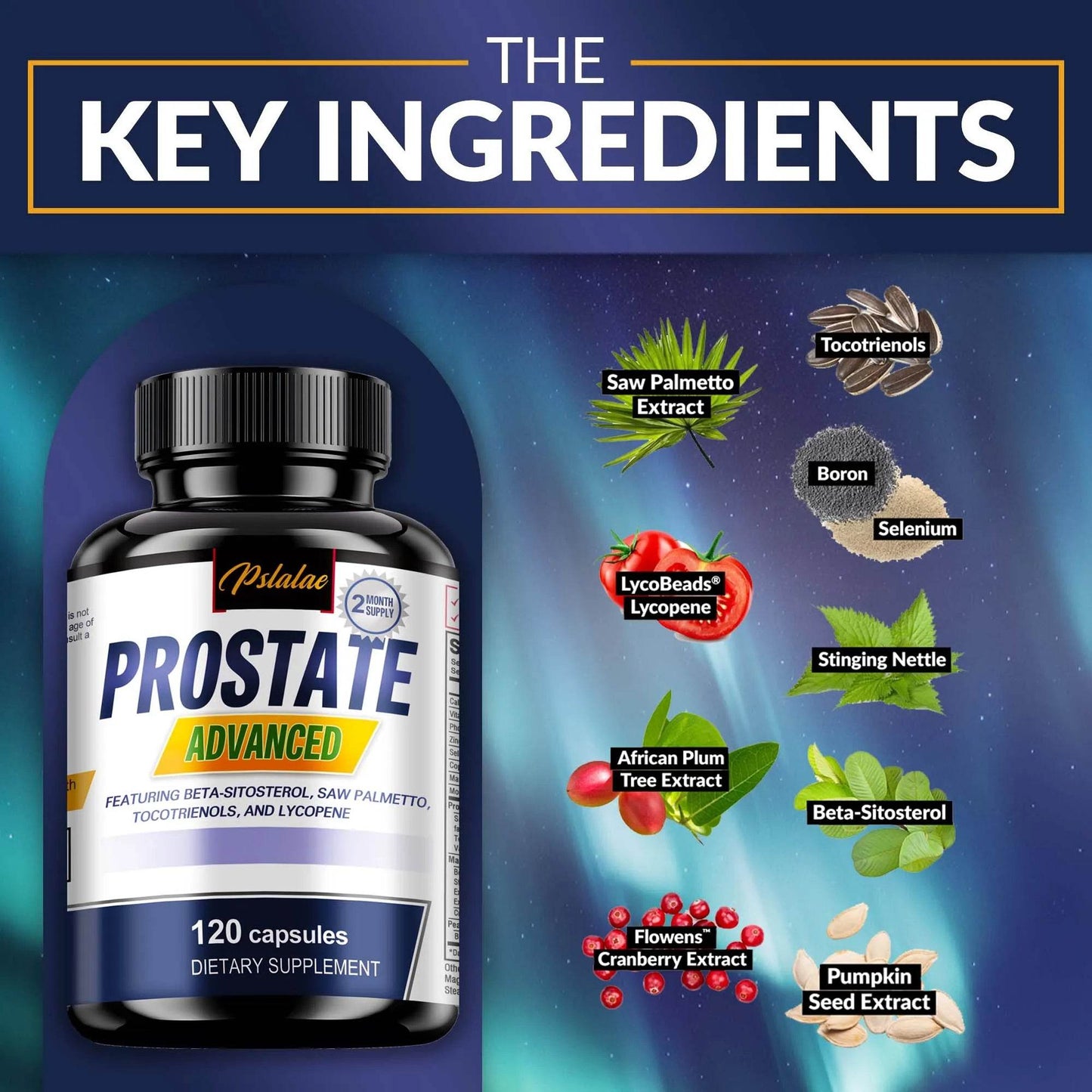 Saw Palmetto Prostate Capsules - 120 Count