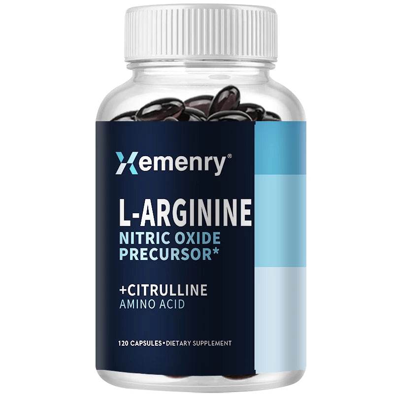 Roksy L-Arginine Nitric Oxide Supplement - 120 Capsules 120 Capsules United States