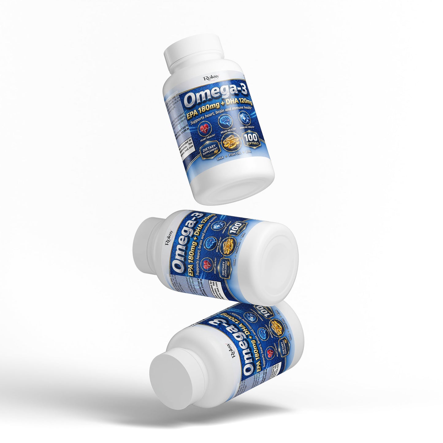 Omega-3 EPA 180mg + DHA 120mg - 100 Softgels