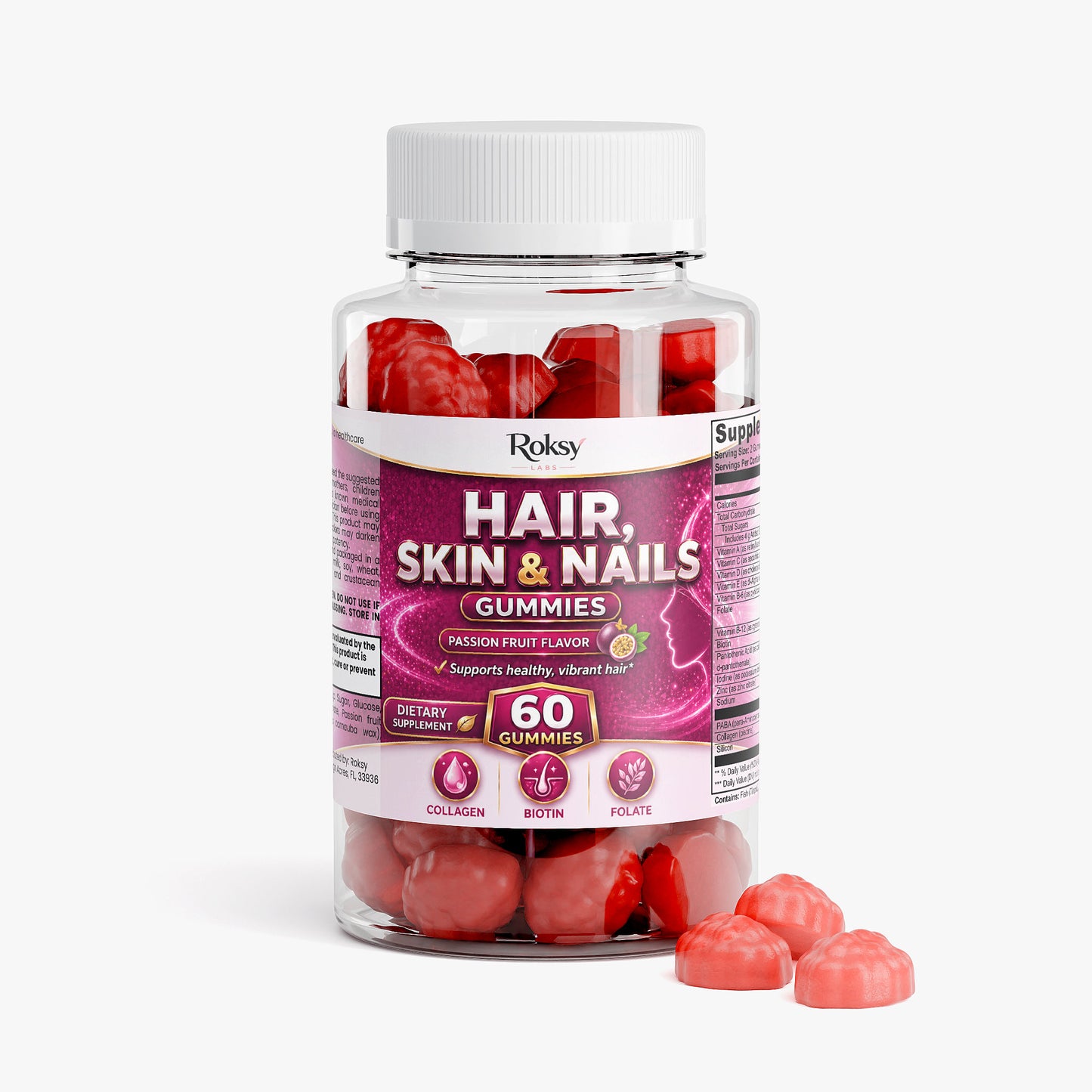 Cheveux, Peau & Ongles 60 Gommes