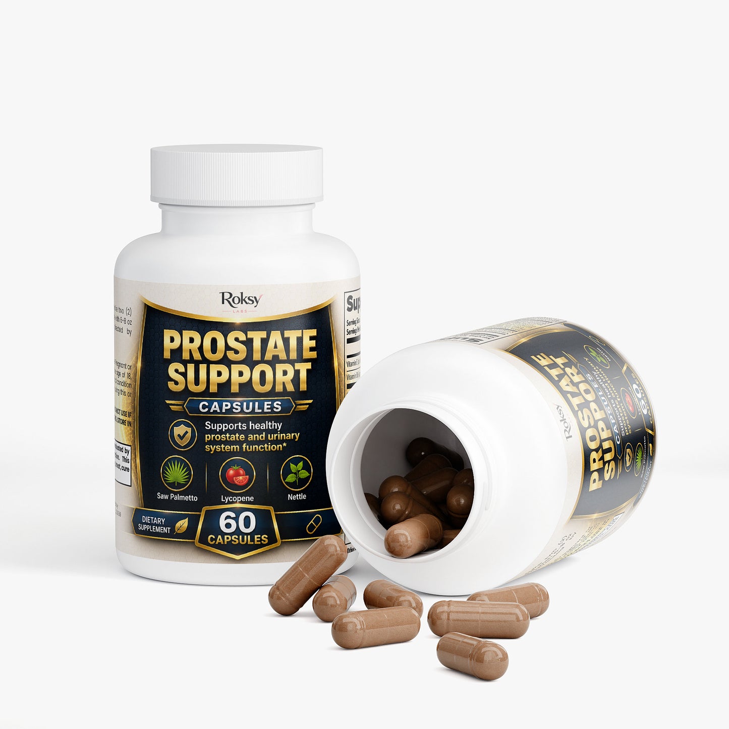 Prostate Support 60 Caps Saw Palmetto Nettle Pumpkin Seed Lycopene
