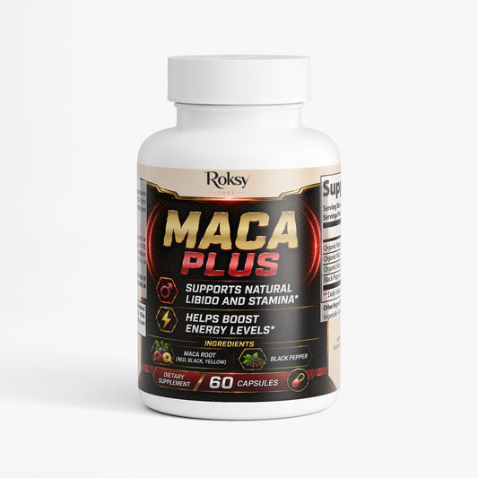 Maca Plus 60 Caps - Libido, Fertility, Stamina, Energy Boost
