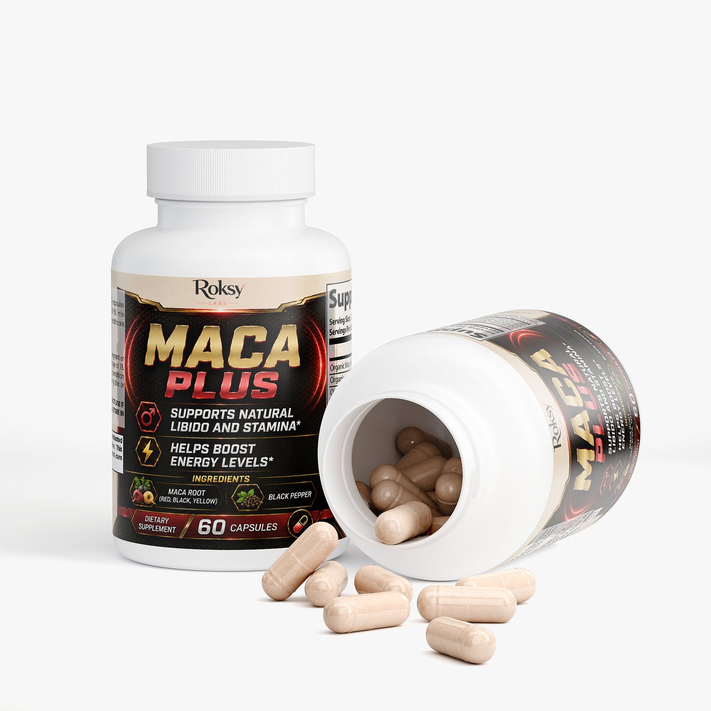 Maca Plus 60 Caps - Libido, Fertility, Stamina, Energy Boost