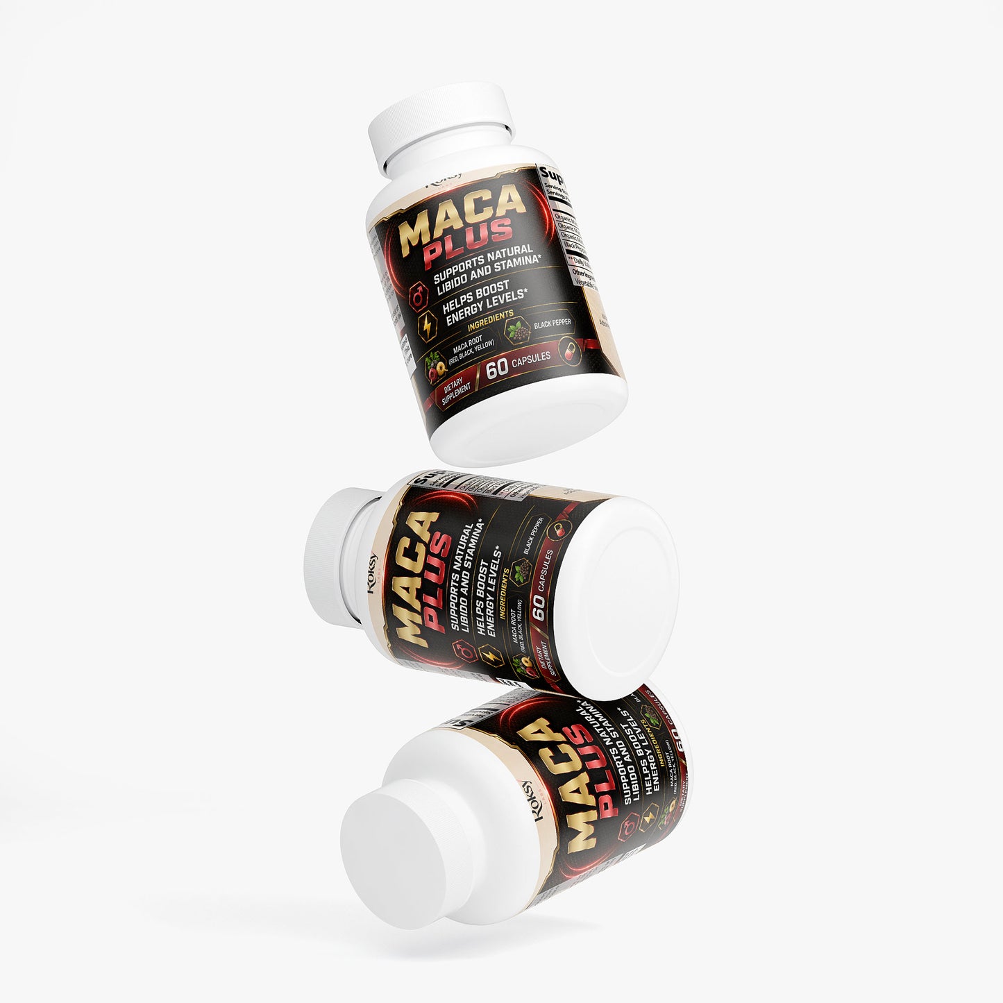 Maca Plus 60 Caps - Libido, Fertility, Stamina, Energy Boost