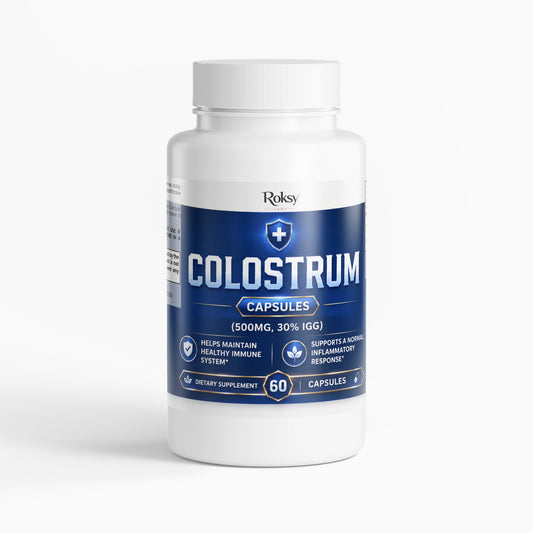 Bovine Colostrum Capsules | Immune Support & Gut Health | 30% IgG | 60ct