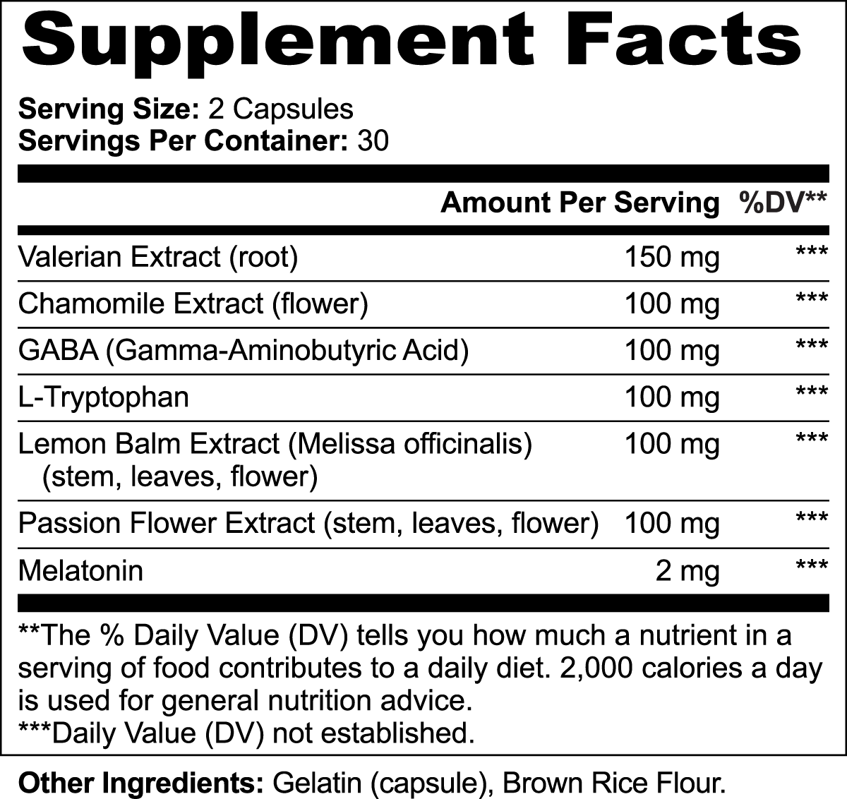 Veluna Advanced Sleep Formula | Melatonin GABA Valerian Chamomile L-Tryptophan | Restful Sleep Support | 60 Capsules