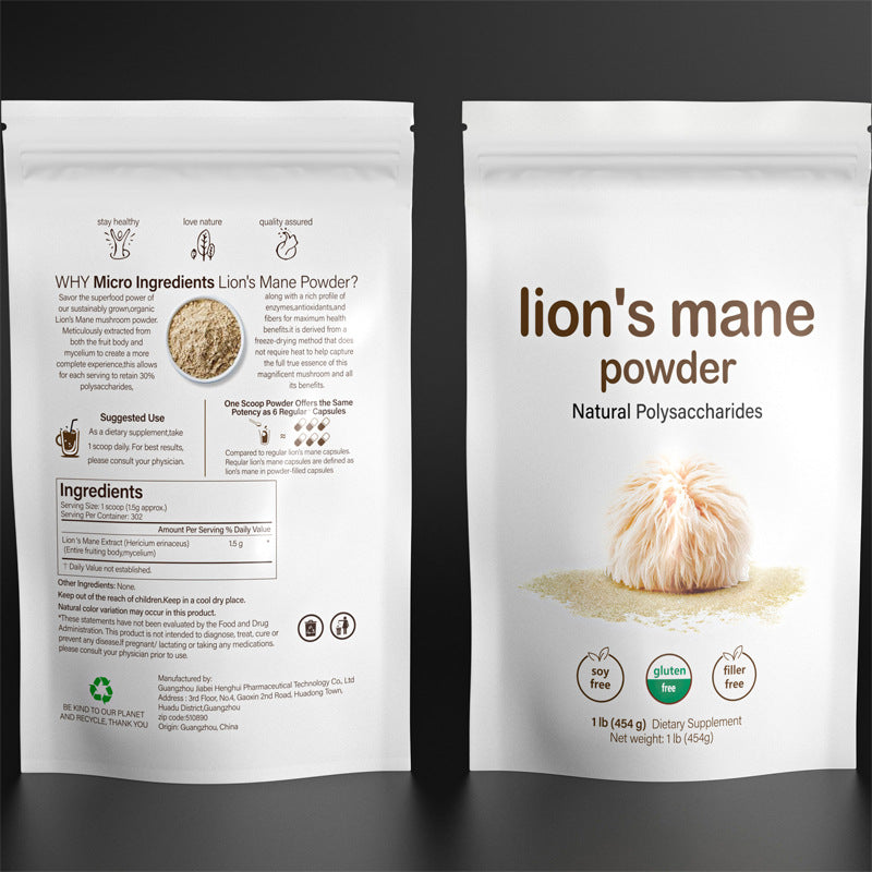 Lion mane mushroom powder Monkey head mushroom powder