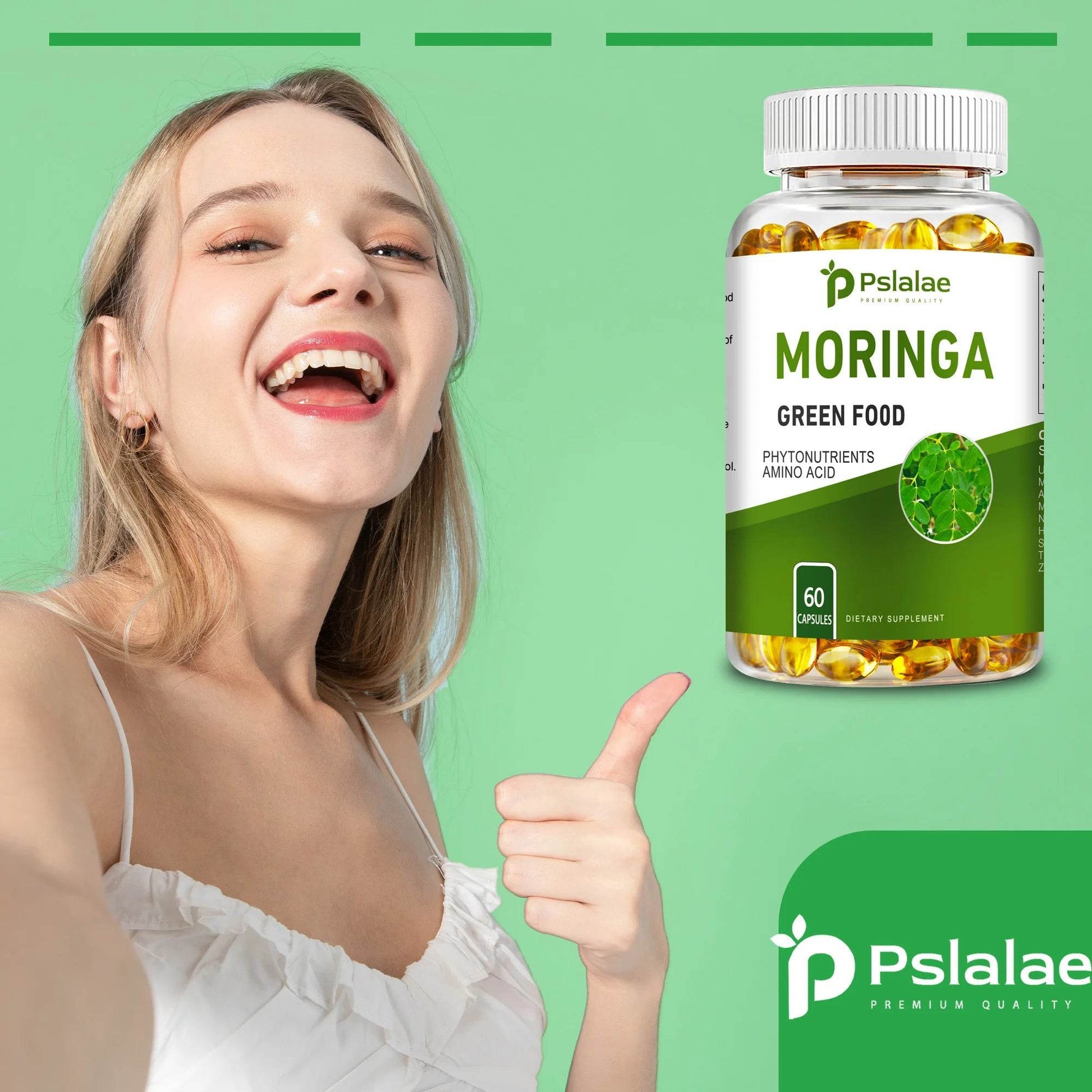 Moringa Supplement - Promote Bone, Joint, Immune Health | Enhance Energy, Endurance, Concentration - 60 Capsules