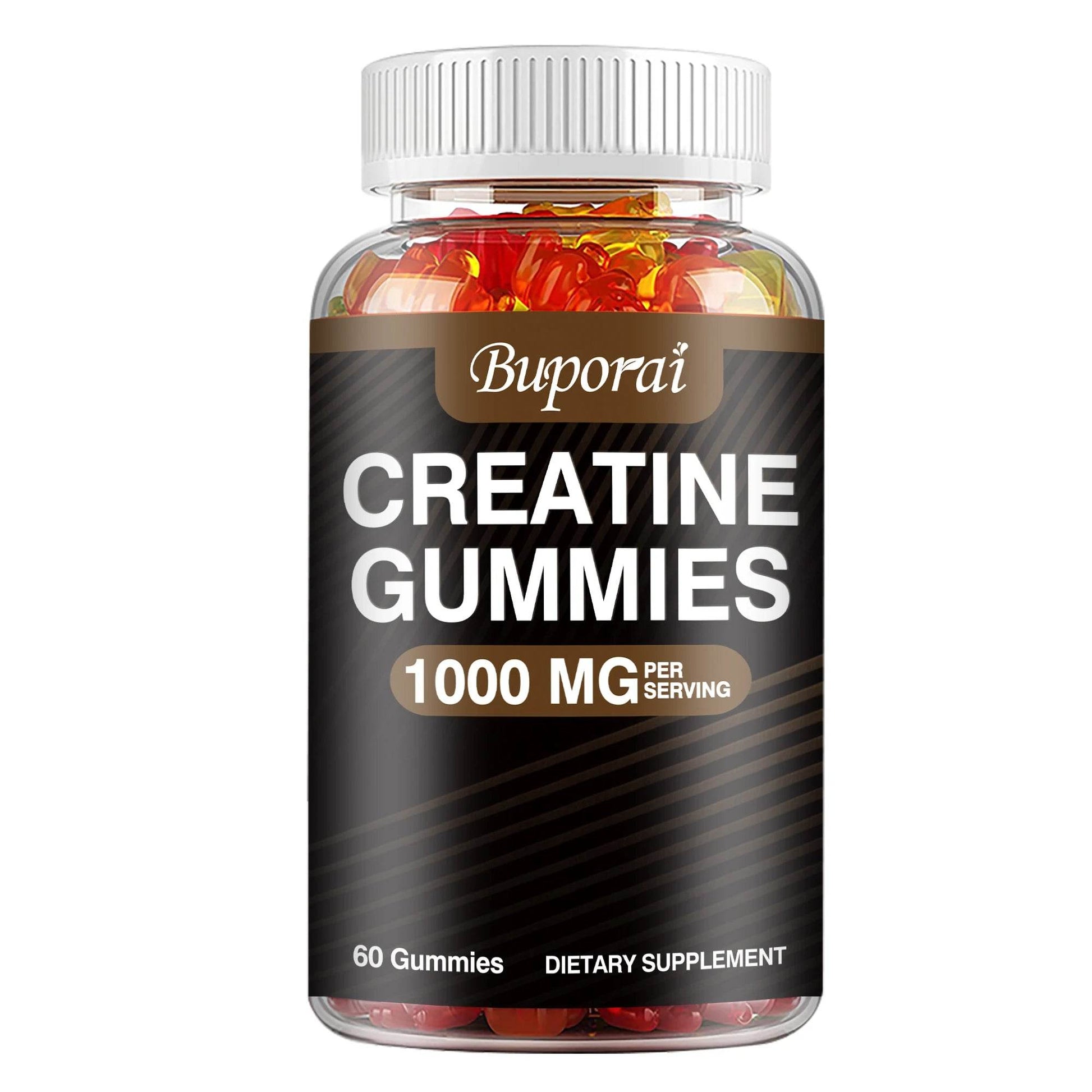 Creatine Monohydrate - Boost Energy, Build Muscle Mass, and Improve Athletic Performance - 60 Gummies 60 Gummies United States
