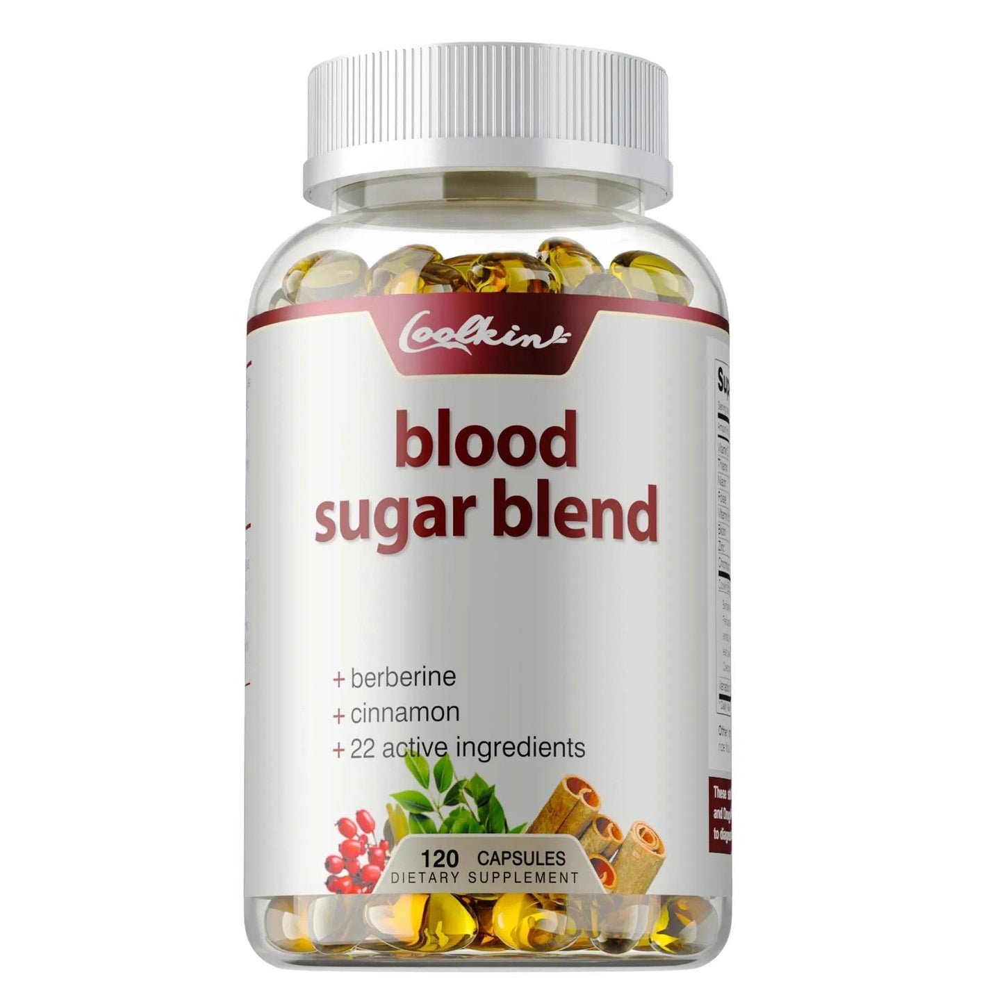 Blood Sugar Blend Capsules - Maintains Healthy Blood Sugar Levels and Supports Heart and Cardiovascular Health - 120 Capsules One - Trial stage United States