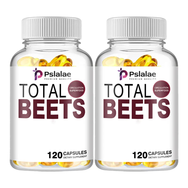 Total Beet Supplement - Promotes Circulation And Blood Flow, Heart Health - 120 Capsules Two - More favorable