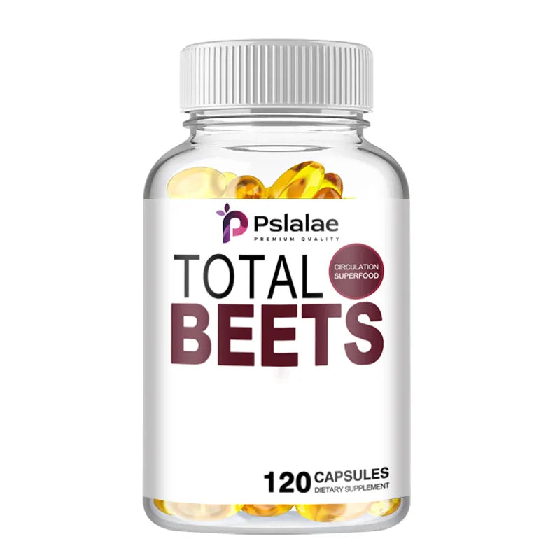 Total Beet Supplement - Promotes Circulation And Blood Flow, Heart Health - 120 Capsules One - Trial stage