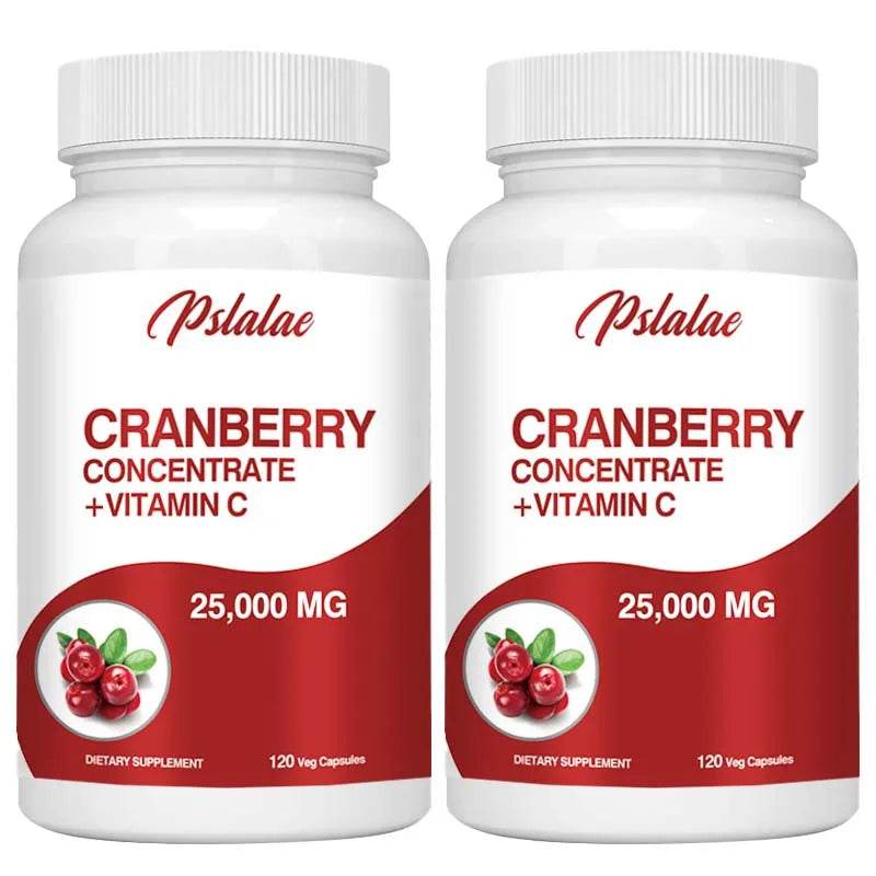 Cranberry Extract Supplement 25,000 Mg - Prostate Support, Aids Urination Contains Vitamin C and Vitamin E - 120 Capsules Two-More favorable United States