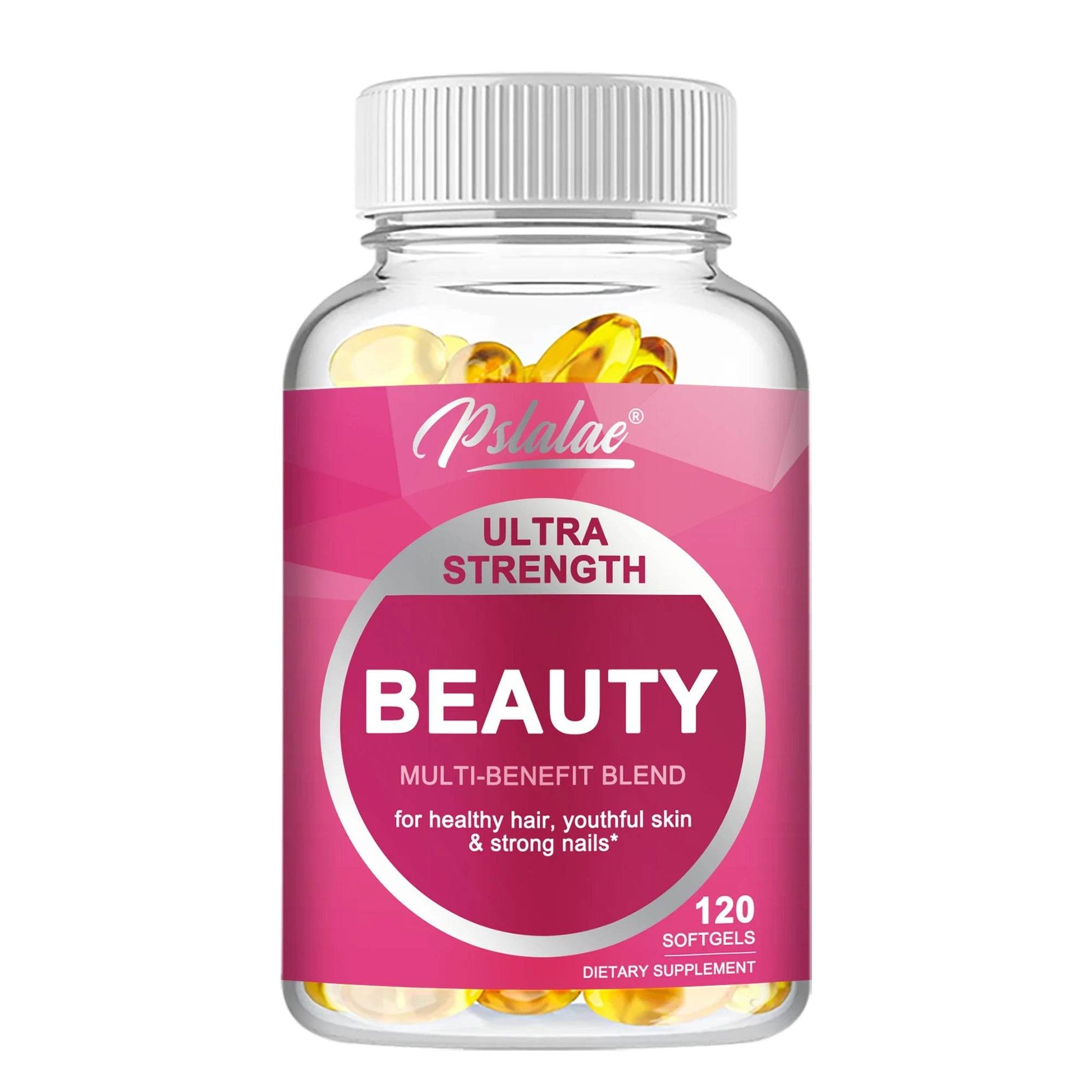 Ultra Strength Beauty Capsules - Whitening Skin Care, Replenishing Hair, Skin and Nails - 120 Capsules One-Trial stage United States