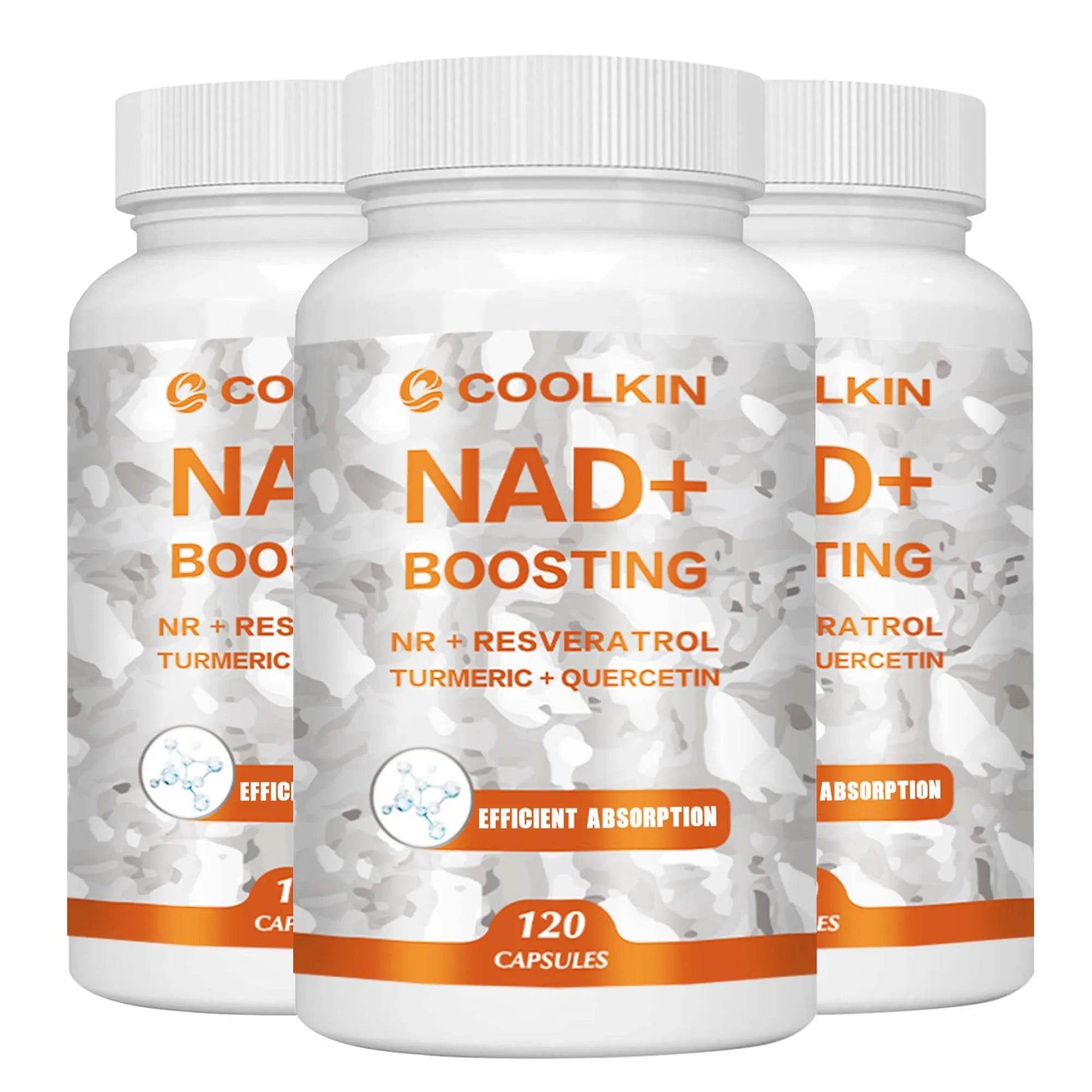 NAD + Boosting - with Trans-resveratrol, Quercetin - Enhance Cell Vitality and Help Cell Repair, Anti-aging - 120 Capsules Three - Best choice United States