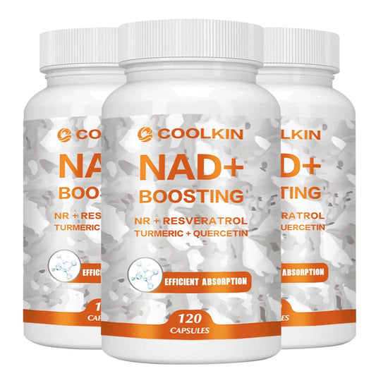 NAD + Boosting - with Trans-resveratrol, Quercetin - Enhance Cell Vitality and Help Cell Repair, Anti-aging - 120 Capsules Three - Best choice United States