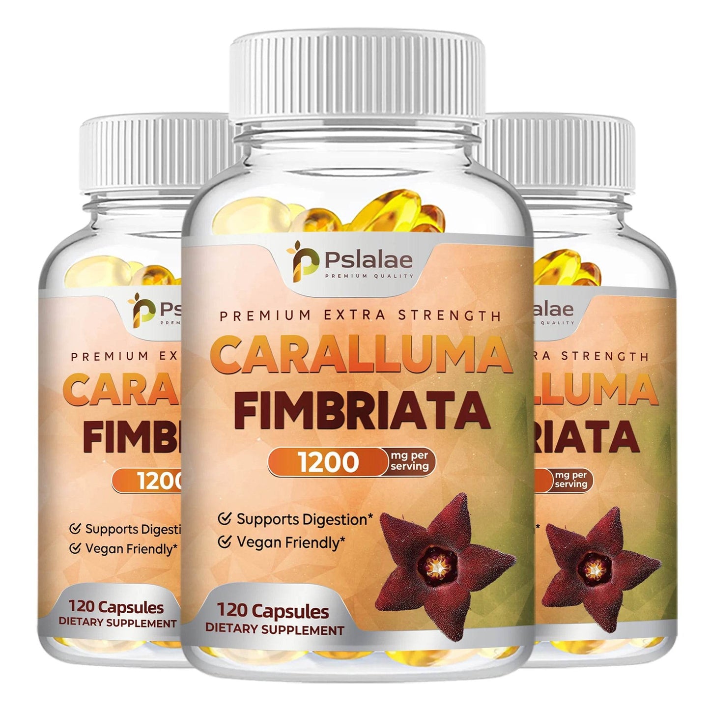 Caralluma Fimbriata - Maximum Strength Weight Management Supplement, Appetite Suppressant, Metabolism Booster - 120 Capsules Three-Best choice United States