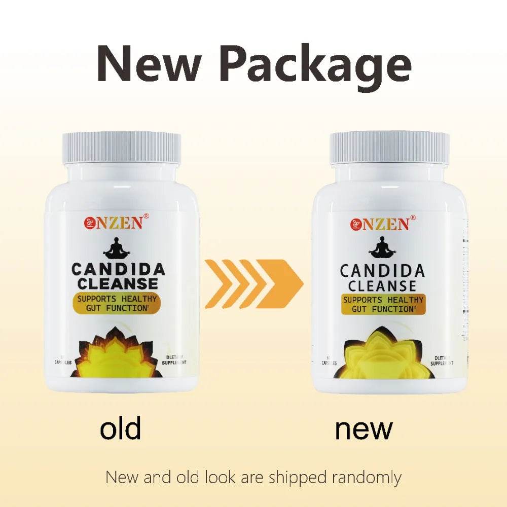 Candida Cleanse -Gut and ColonSupport -for Men & Women -AntiYeast Overgrowth -Oregano Leaf, Wormwood, Black Walnut, caprylic Ac