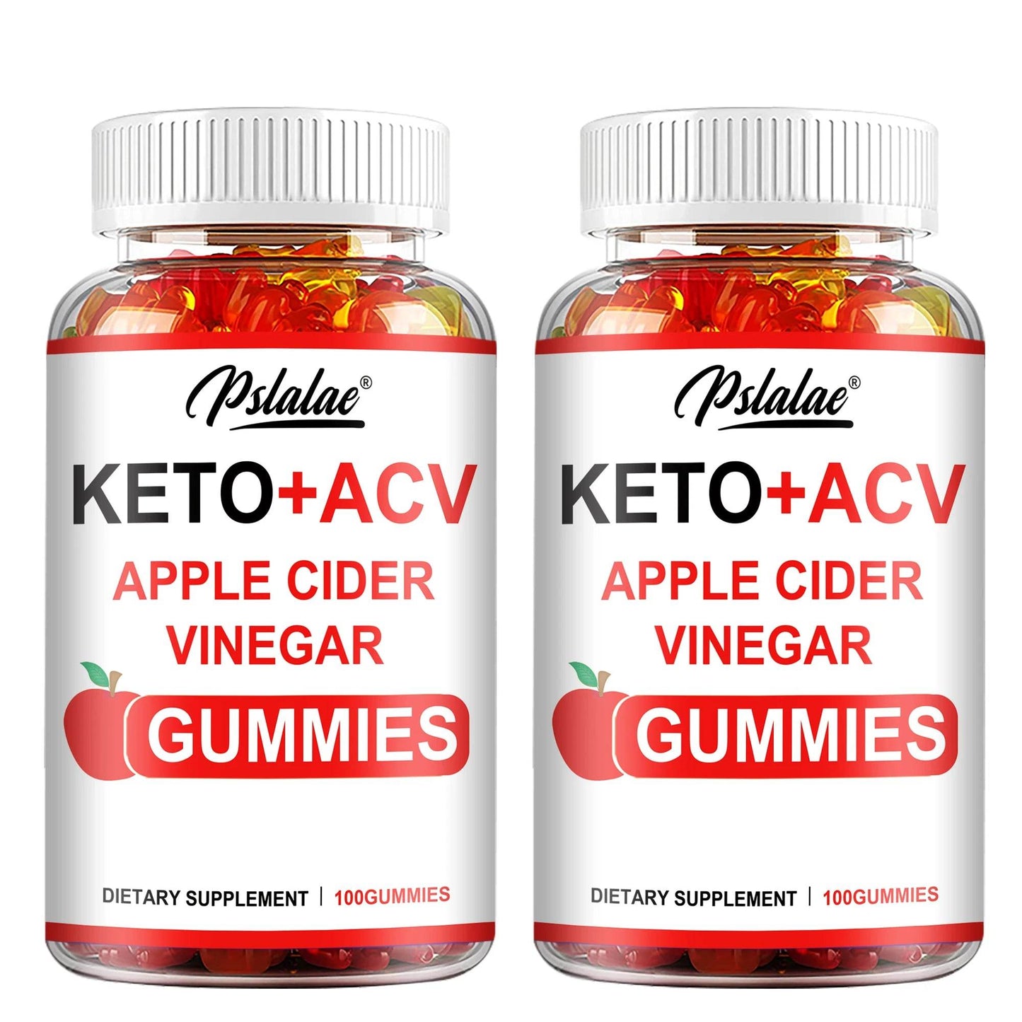 Keto + Acv Gummies - Healthy Weight Management, Accelerated Fat Burning, Whitening Skin - 100 Gummies Two-More favorable United States