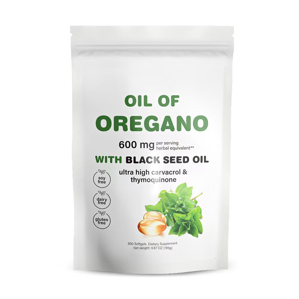 Ingredients Oil of Oregano 300 Softgels Formulated with Black Seed Oil Strength