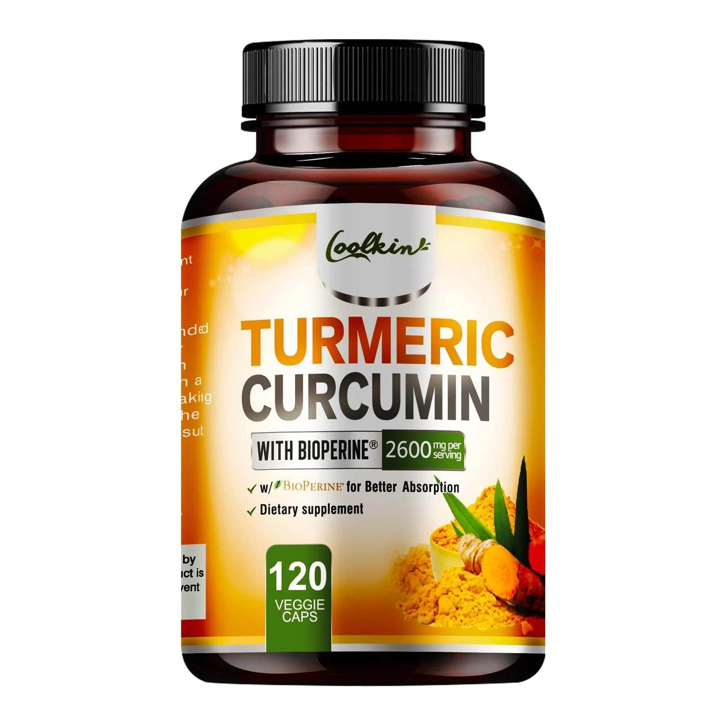 Turmeric Curcumin - 95% Curcumin & Bioperine - Highly Absorbable Turmeric Supplement, Joint & Digestion Health - 120 Capsules One - Trial stage United States