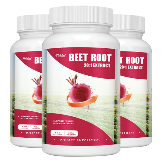 Beet Root Supplement 120 Capsules Supports Blood Pressure Athletic Performance Digestive Health Immune System Three-Best choice