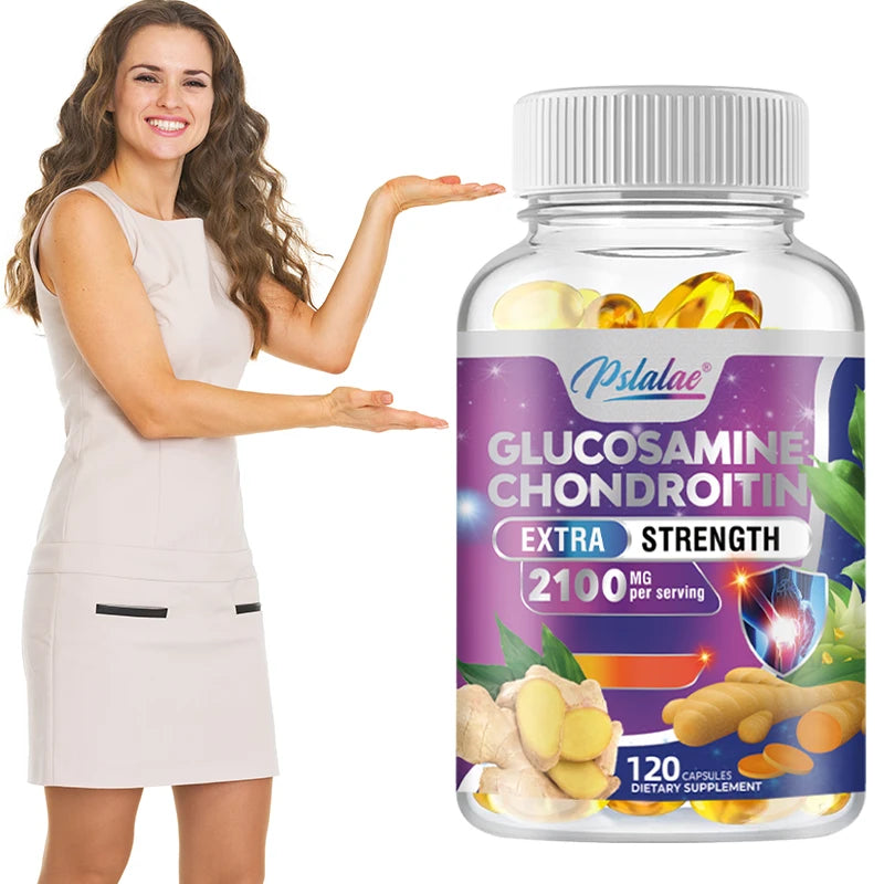 Glucosamine Chondroitin Joint Health Supplement with Turmeric Boswellia Quercetin 120 Capsules Support Mobility And Wellness