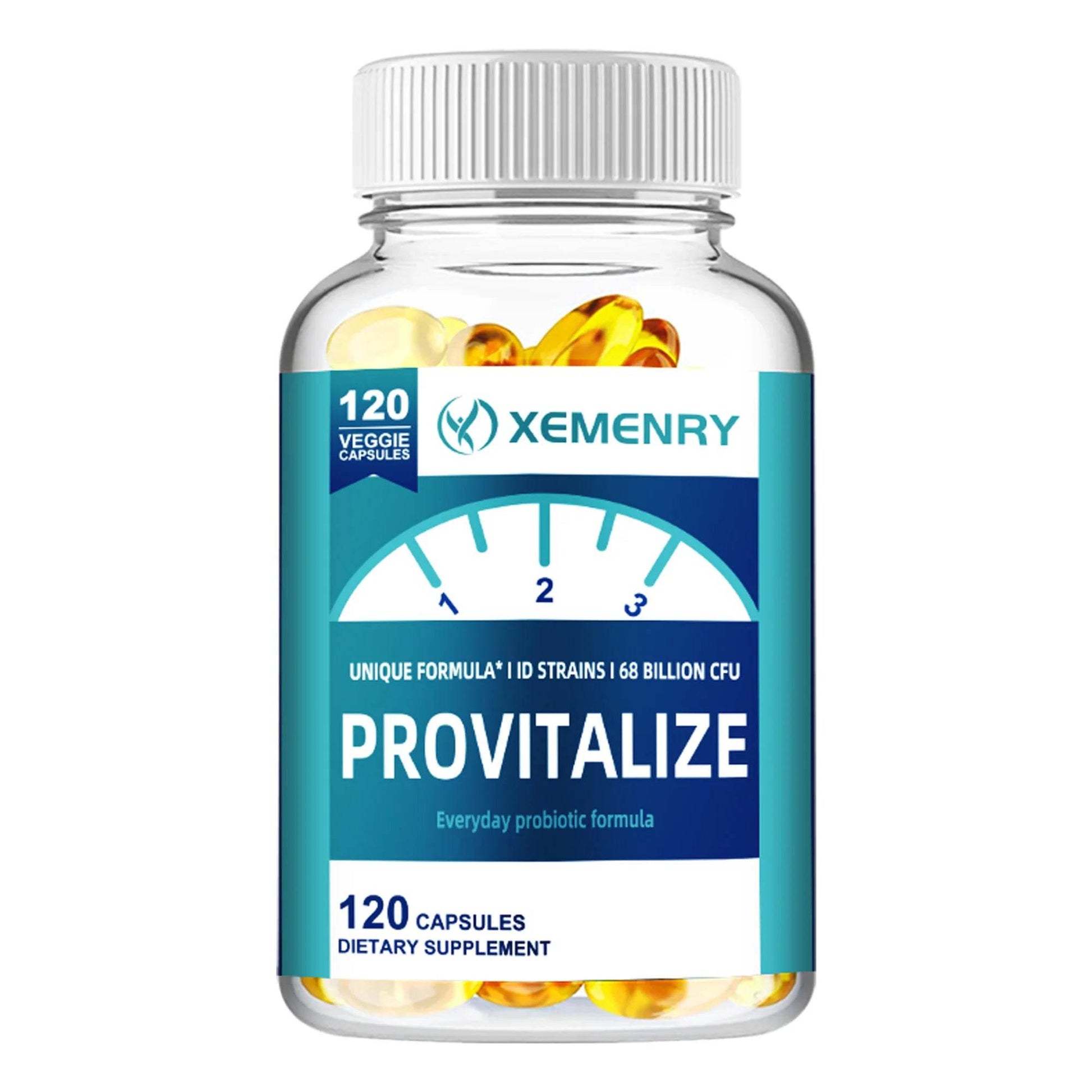 Provitalize Supplement - Digestive Support, Bloating Relief, Weight Management, Gut Health - 120 Capsules 120 Capsules United States