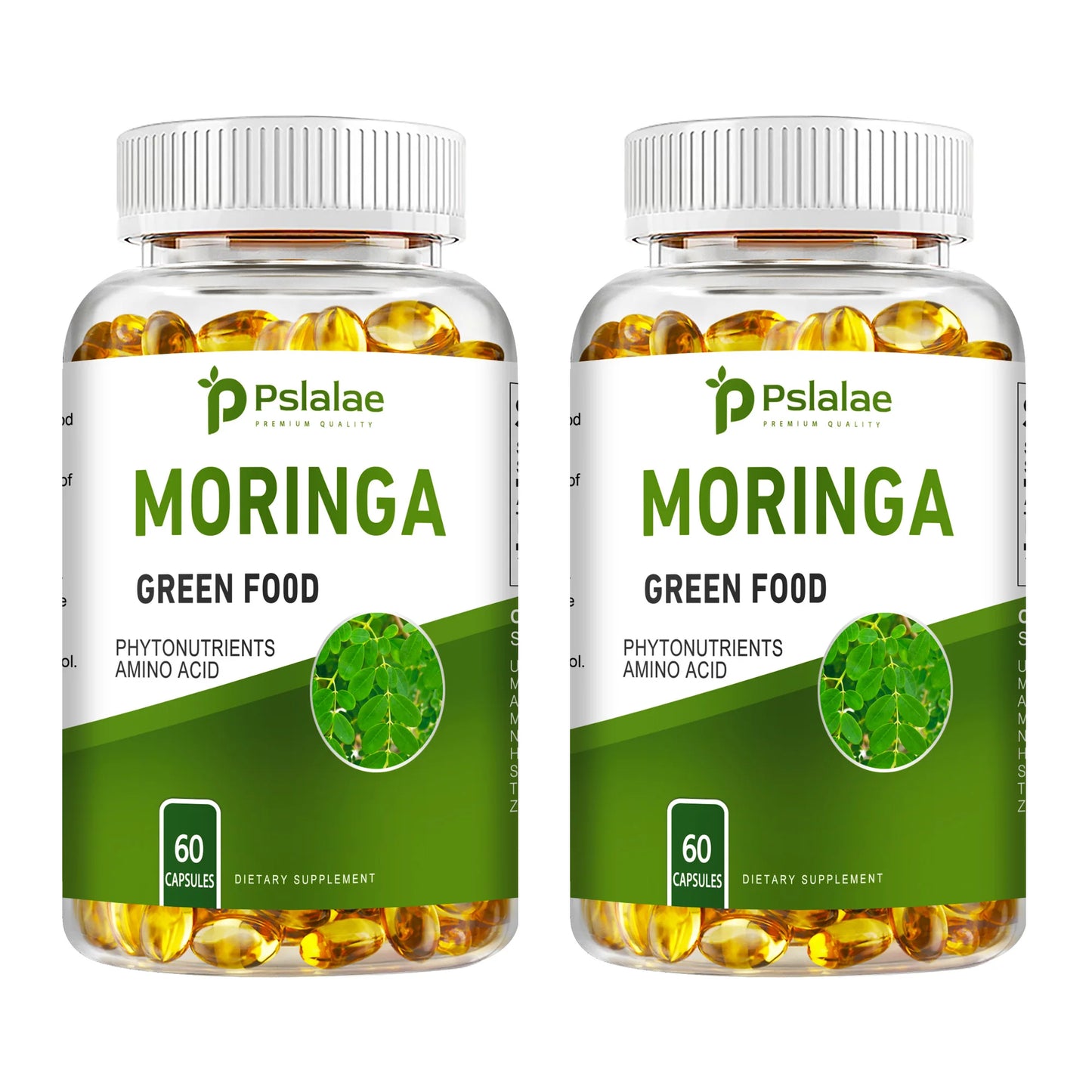 Moringa Supplement Capsules 60 Count Promotes Bone Joint Immune Health Enhances Energy Endurance Concentration Plant Extracts Two-More favorable
