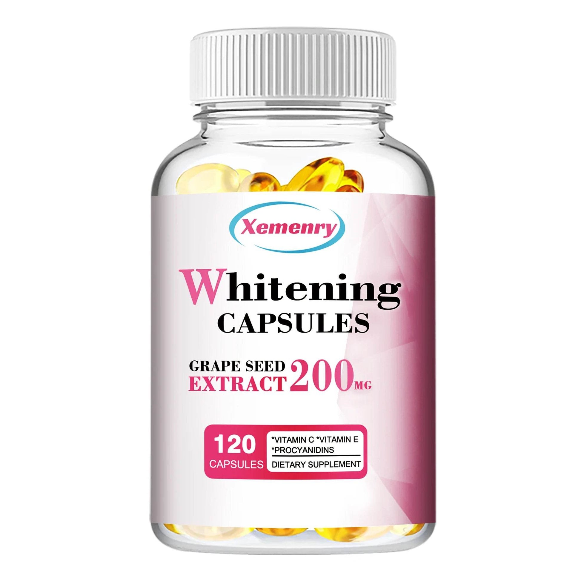 Whitening Capsules - Anti-aging, Anti-oxidation, Wrinkle Reduction, Skin Whitening - 120 Capsules 120 Capsules United States