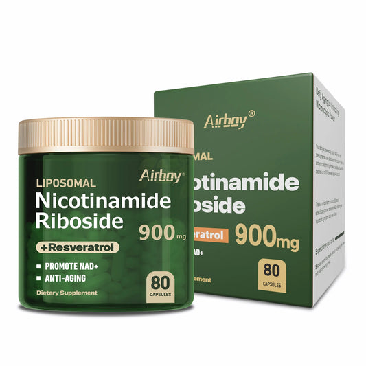 Nicotinamide Riboside + Resveratrol - Quercetin, High Purity NAD Supplement - 80 Capsules 80 Capsules United States