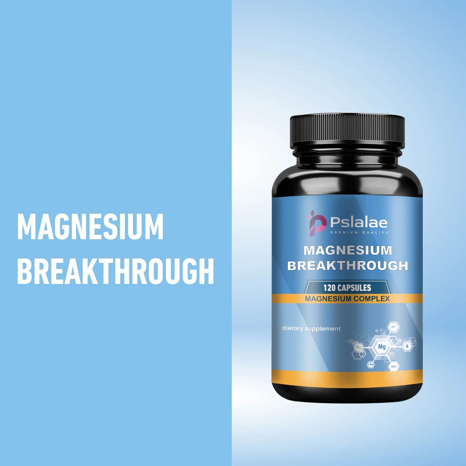 Magnesium Complexes Health Care Vitamins & Supplements 120 Capsules for Nerve Muscle Energy Support And Improved Sleep Quality